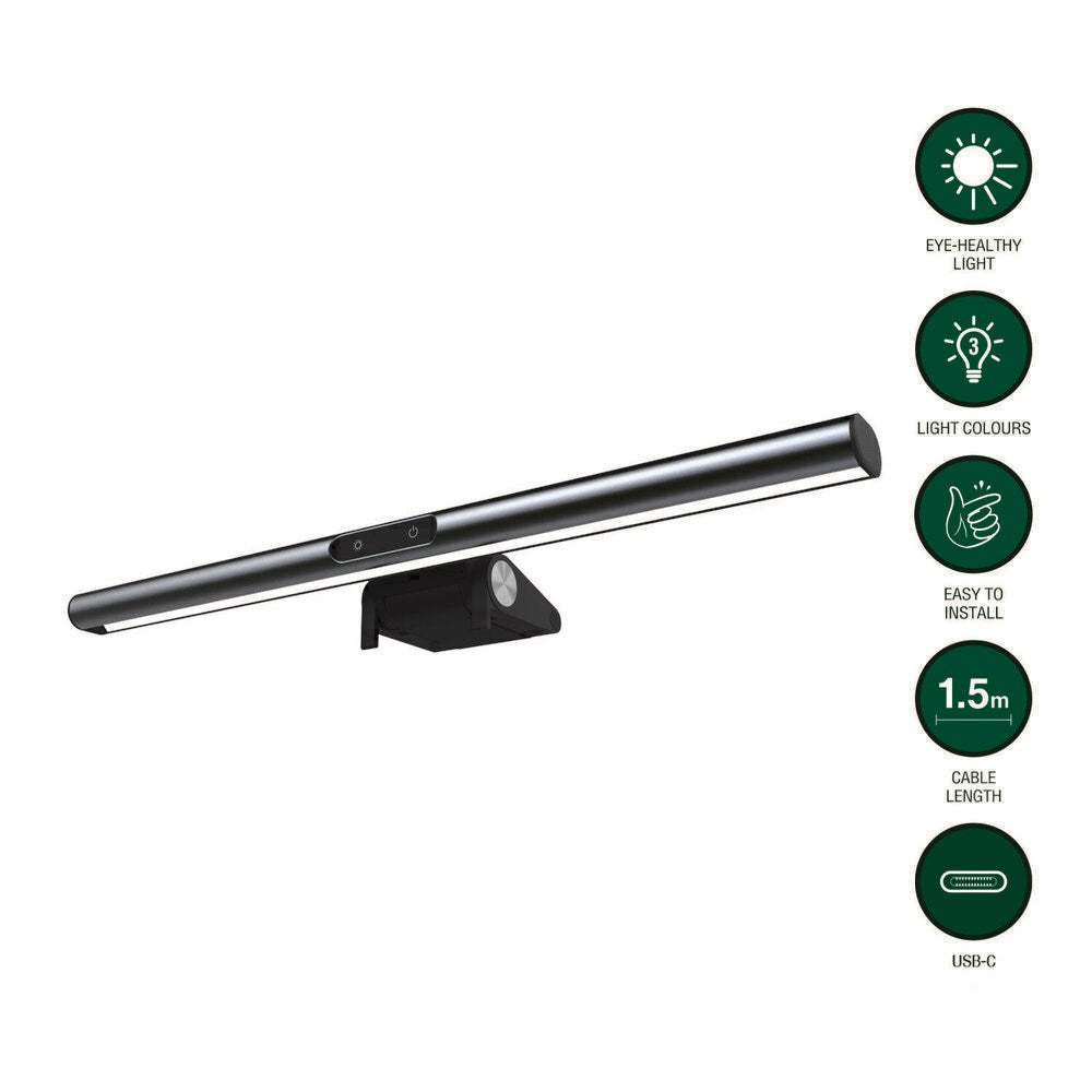 4smarts LightBar Laptop Skærmlampe - Grå