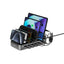 4smarts Ladestation m. 9 Opladningsmuligheder - 5x USB-C Kabel & 1x 4-i-1 Multikabel - 100W - Sort