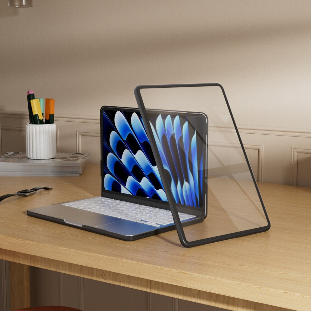 MacBook Neo 13 A18 Pro (2026) 4smarts Cover m. Stødabsorberende Kanter - Gennemsigtig / Sort
