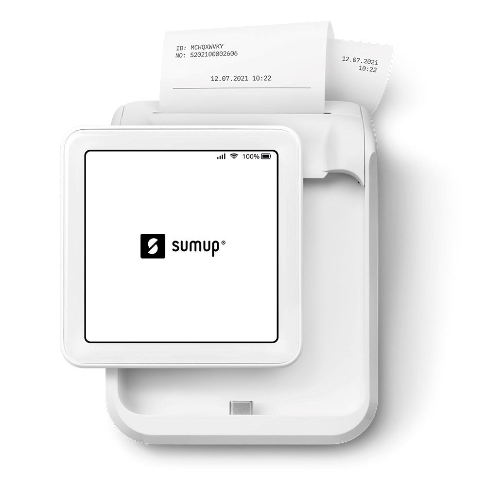 SumUp Solo Trådløs Betalingsterminal & Printer m. Touchskærm