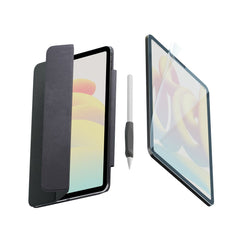 iPad Pro 12.9" (2022 / 2021 / 2020 / 2018) Paperlike+ Folio Bundle m. Flipcover, Skærmbeskyttelse & Stylus Pen Greb - Sort / Gennemsigtig