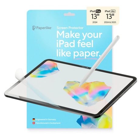 iPad Air 13" (2026 / 2025 / 2024) / Pro 13" (2025 / 2024) Paperlike 3 Skærmbeskytter - 2 stk - Gennemsigtig