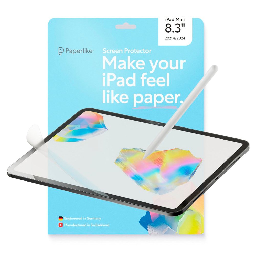 iPad Mini (2024 / 2021) Paperlike 3 Skærmbeskytter - 2 stk - Gennemsigtig