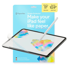 iPad Pro 11" (2022 / 2021 / 2020 / 2018) / iPad Air 10.9" (2022 / 2020) Paperlike 3 Skærmbeskytter - 2 stk - Gennemsigtig
