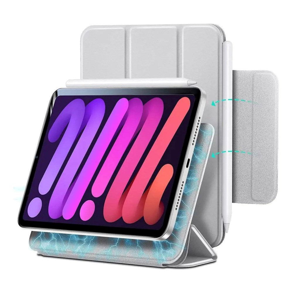 iPad Mini (2024/2021) ESR Rebound Magnetic Cover - Grå