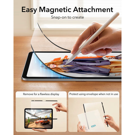 ESR iPad 11" (2025) / 10.9" (2024 / 2022) Paper Feel Skærmbeskyttelse - Mat / Gennemsigtig