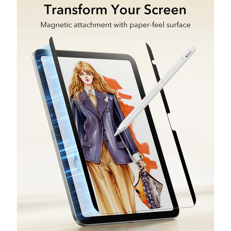 ESR iPad 11" (2025) / 10.9" (2024 / 2022) Paper Feel Skærmbeskyttelse - Mat / Gennemsigtig