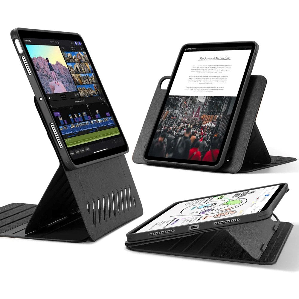 ESR iPad Air 11" (2026 / 2025 / 2024) / Air 10.9" (2022 / 2020) Shift Flip Cover m. Aftageligt Bagside Cover - Sort