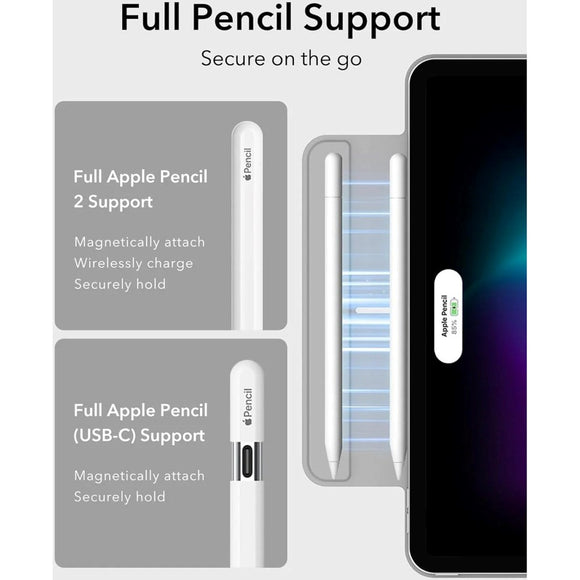 ESR iPad Air 13" (2026 / 2025 / 2024) / Pro 12.9" (2022 / 2021 / 2020) Rebound Magnetic Cover - Grå