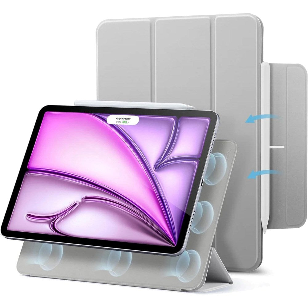 ESR iPad Air 13" (2026 / 2025 / 2024) / Pro 12.9" (2022 / 2021 / 2020) Rebound Magnetic Cover - Grå