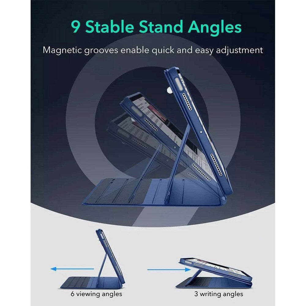 ESR iPad Air 13" (2026 / 2025 / 2024) Shift Flip Cover m. Aftageligt Bagside Cover - Blå