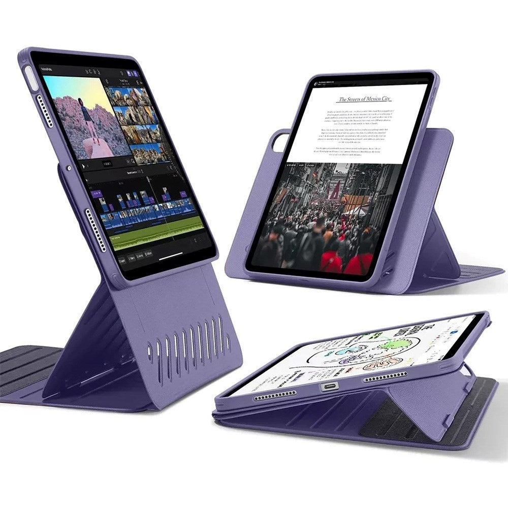 ESR iPad Air 13" (2026 / 2025 / 2024) Shift Flip Cover m. Aftageligt Bagside Cover - Lilla
