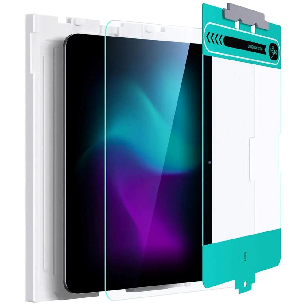 ESR iPad Pro 13" (2025 / 2024) Hærdet Beskyttelsesglas m. Monteringsramme - Gennemsigtig