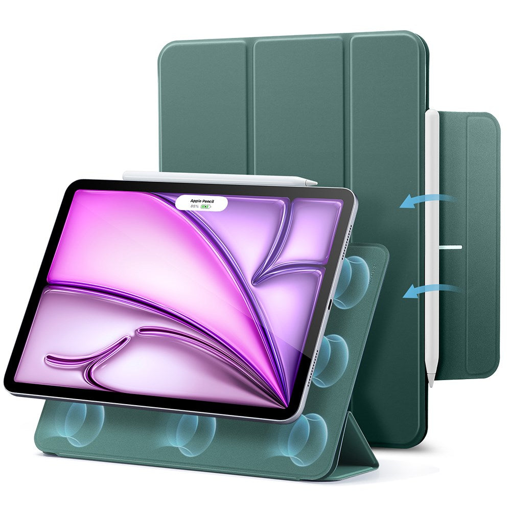 ESR iPad Air 13" (2026 / 2025 / 2024) Rebound Magnetic Cover - Grøn