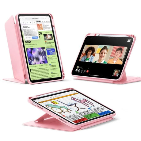 iPad 11" (2025) / 10.9" (2024/2022) ESR Flip Hybrid Cover - Lyserød