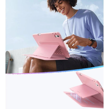 iPad 11" (2025) / 10.9" (2024/2022) ESR Flip Hybrid Cover - Lyserød