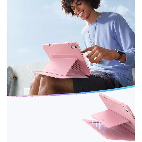 iPad 11" (2025) / 10.9" (2024/2022) ESR Flip Hybrid Cover - Lyserød