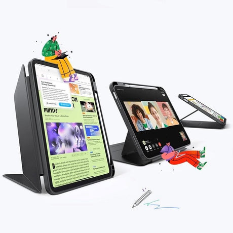 iPad 11" (2025) / 10.9" (2024/2022) ESR Flip Hybrid Cover - Sort