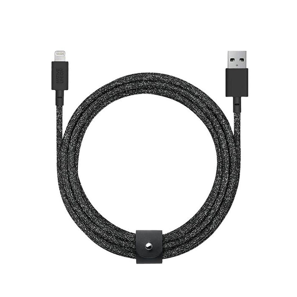 Native Union Night Kabel USB-A til Lightning m. Læderspænde 3 m. - Cosmos