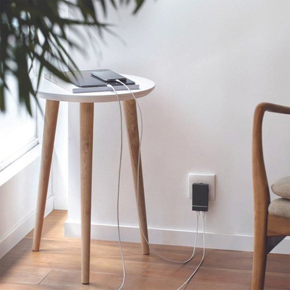 Native Union Smart Hub PD 20W Vægoplader / Rejseadapter m. USB-A & USB-C - Sort