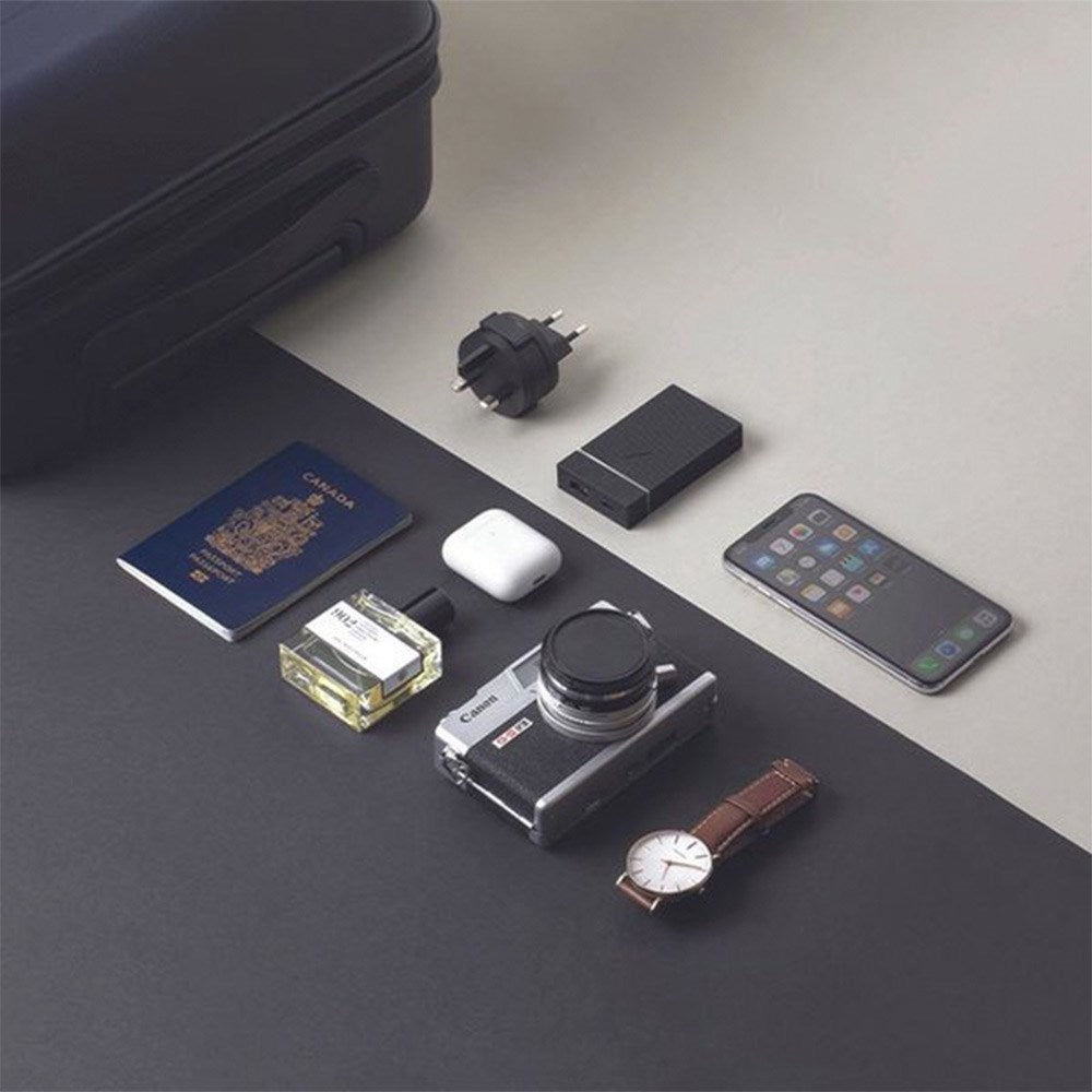 Native Union Smart Hub PD 20W Vægoplader / Rejseadapter m. USB-A & USB-C - Sort