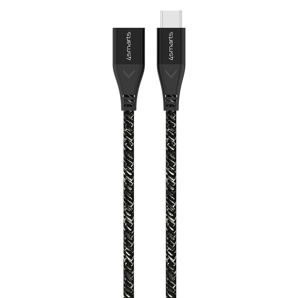 4smarts 60W USB-C Forlængerkabel - 1.5m - Monokrom