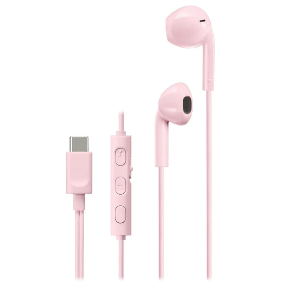 JVC HA-FR17UC In-Ear Hovedtelefoner m. USB-C & Mikrofon - Lyserød