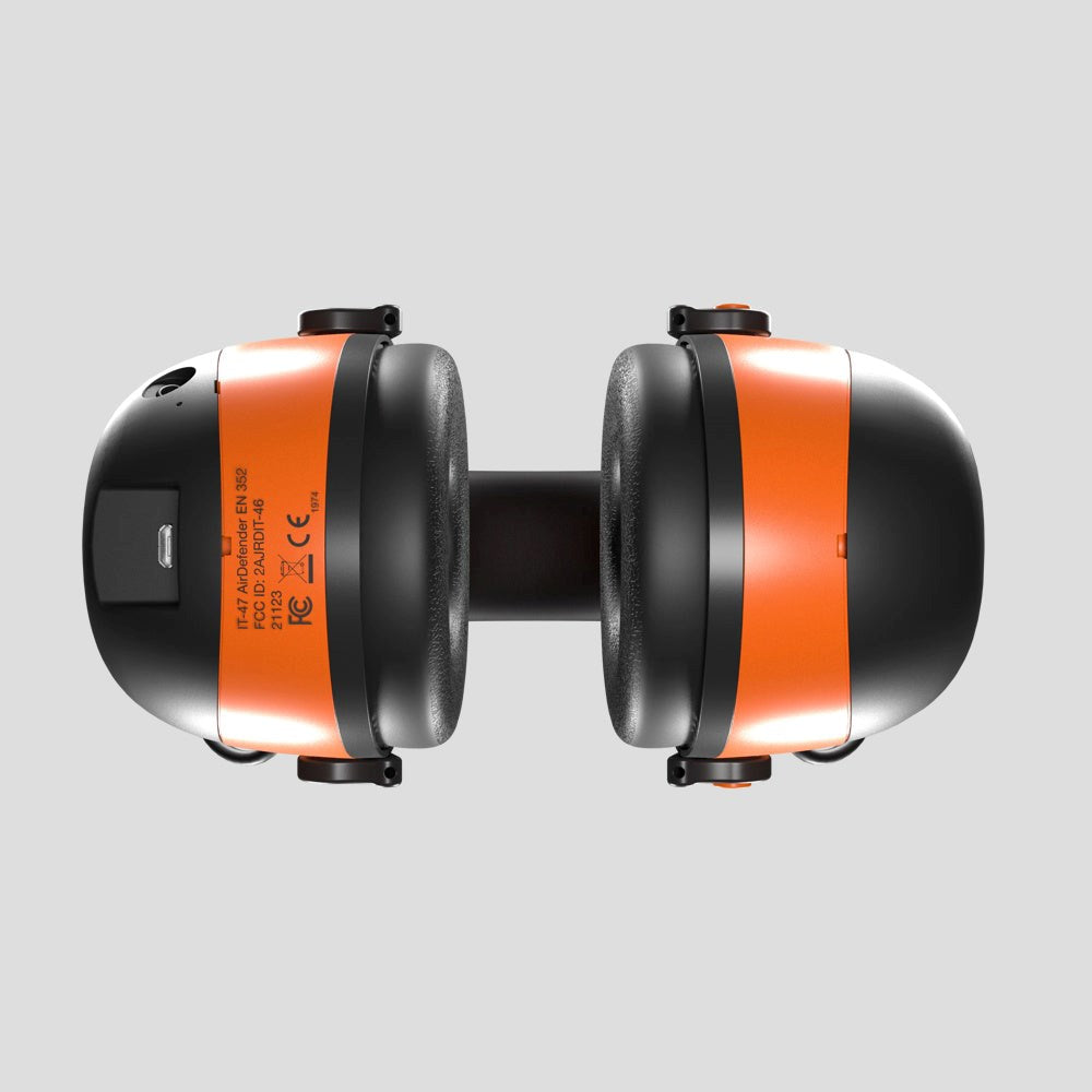 ISOtunes Air Defender EN352 Bluetooth Høreværn - Sort / Orange