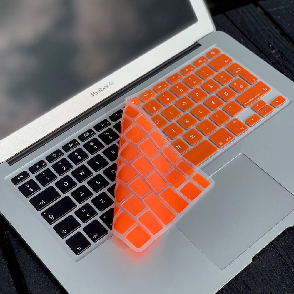 Philbert MacBook Pro 17" / Pro 15" Retina / Pro 15" / Pro 13" Retina / Pro 13" / Air 13" / Air 11" Keyboard Cover m. Dansk Tastatur - Orange