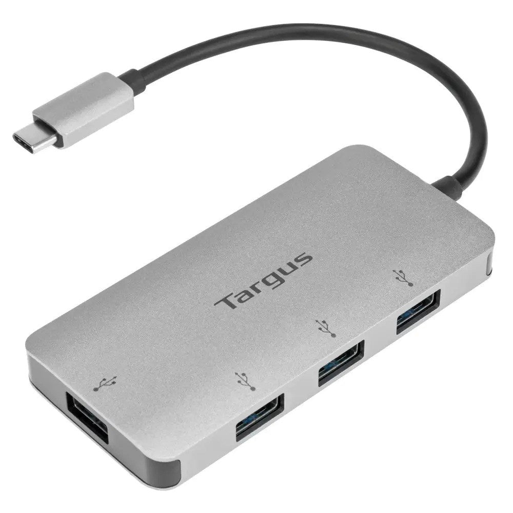Targus USB-C Hub m. 4x USB-A - Sølv