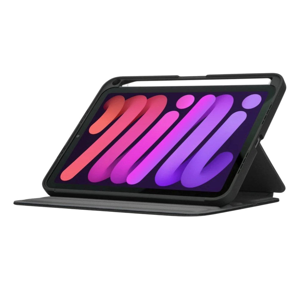iPad Mini (2021) Targus Click-In Flip Cover m. Ståfunktion - Sort
