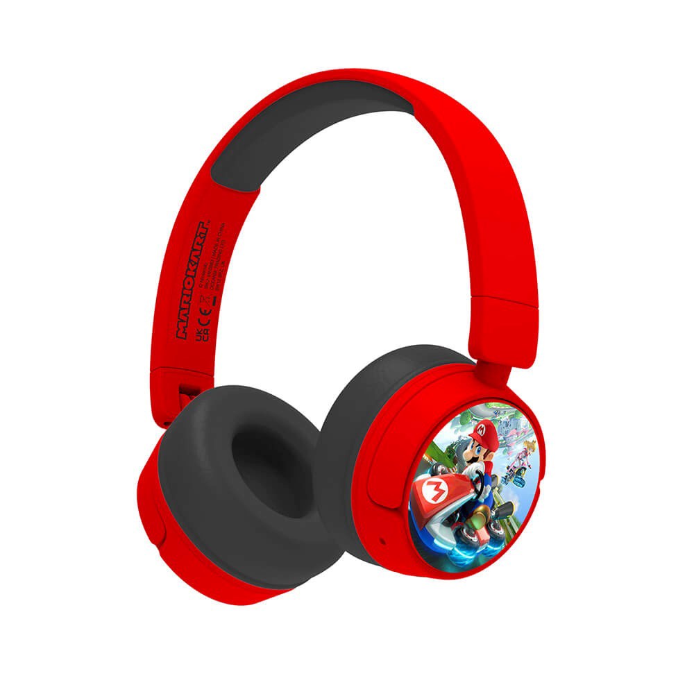 Mariokart OTL On-Ear Trådløse Høretelefoner til Børn - Rød / Sort