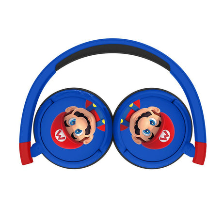 Super Mario OTL On-Ear Trådløse Høretelefoner til Børn - Blå / Rød