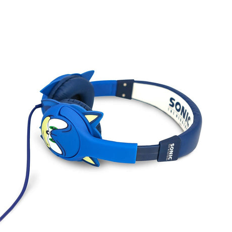 SONIC the Hedgehog OTL On-Ear Høretelefoner til Børn m. 3D Ører - Max. 85dB - Blå