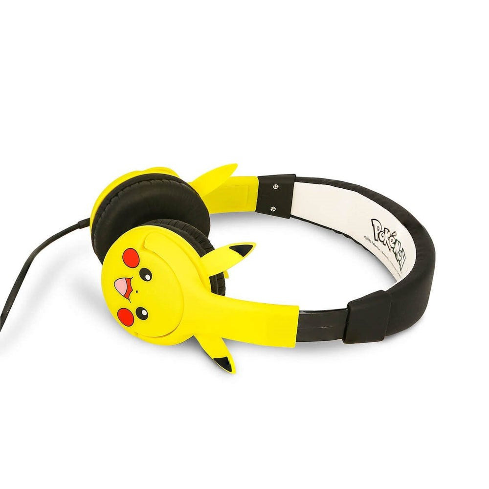 Pikachu OTL On-Ear Høretelefoner til Børn m. 3D Ører - Max. 85dB - Gul
