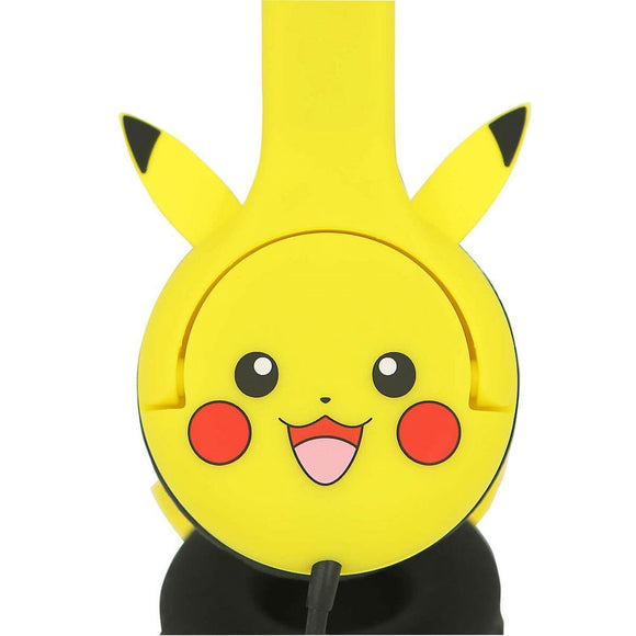 Pikachu OTL On-Ear Høretelefoner til Børn m. 3D Ører - Max. 85dB - Gul