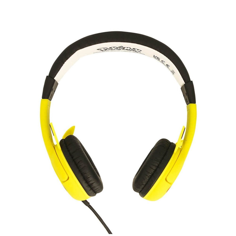 Pikachu OTL On-Ear Høretelefoner til Børn m. 3D Ører - Max. 85dB - Gul