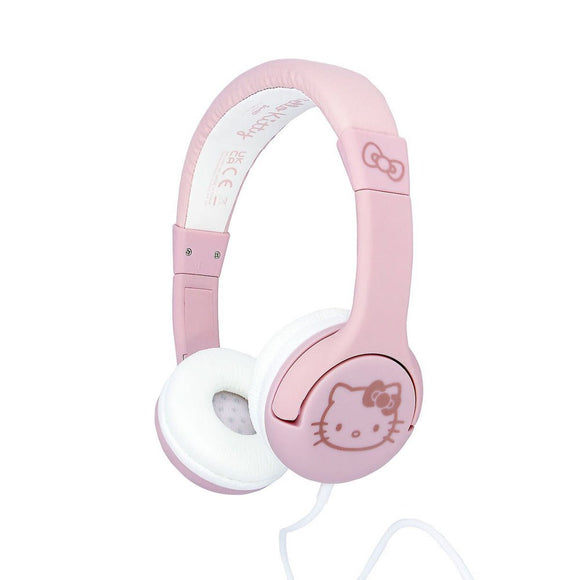 Hello Kitty OTL On-Ear Headset til Børn m. Jackstik - Max. 85dB - Lyserød