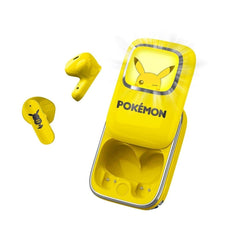 Pikachu OTL True Wireless In-Ear Headset m. Skub-Op Opladningsetui - Gul