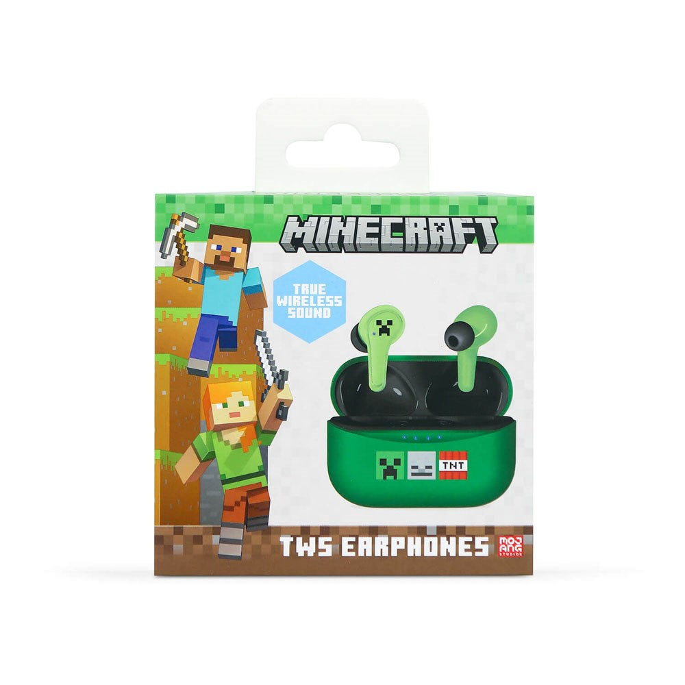 Minecraft OTL In-Ear True Wireless Høretelefoner - Grøn