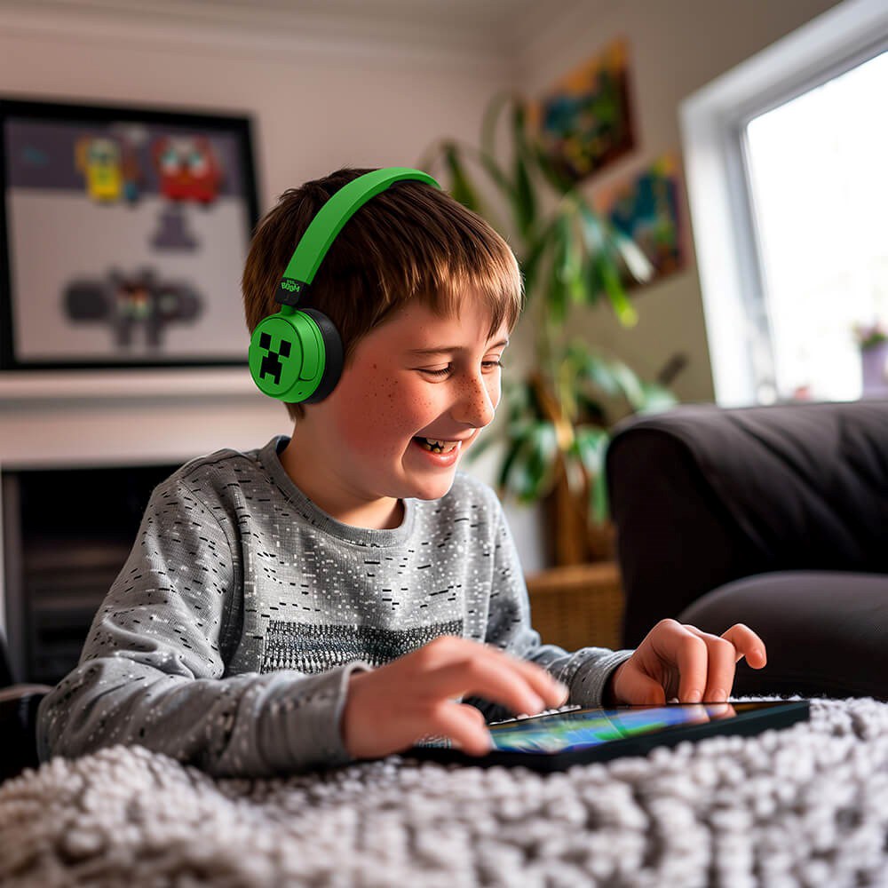 Minecraft OTL On-Ear Trådløse Høretelefoner til Børn - Grøn / Sort