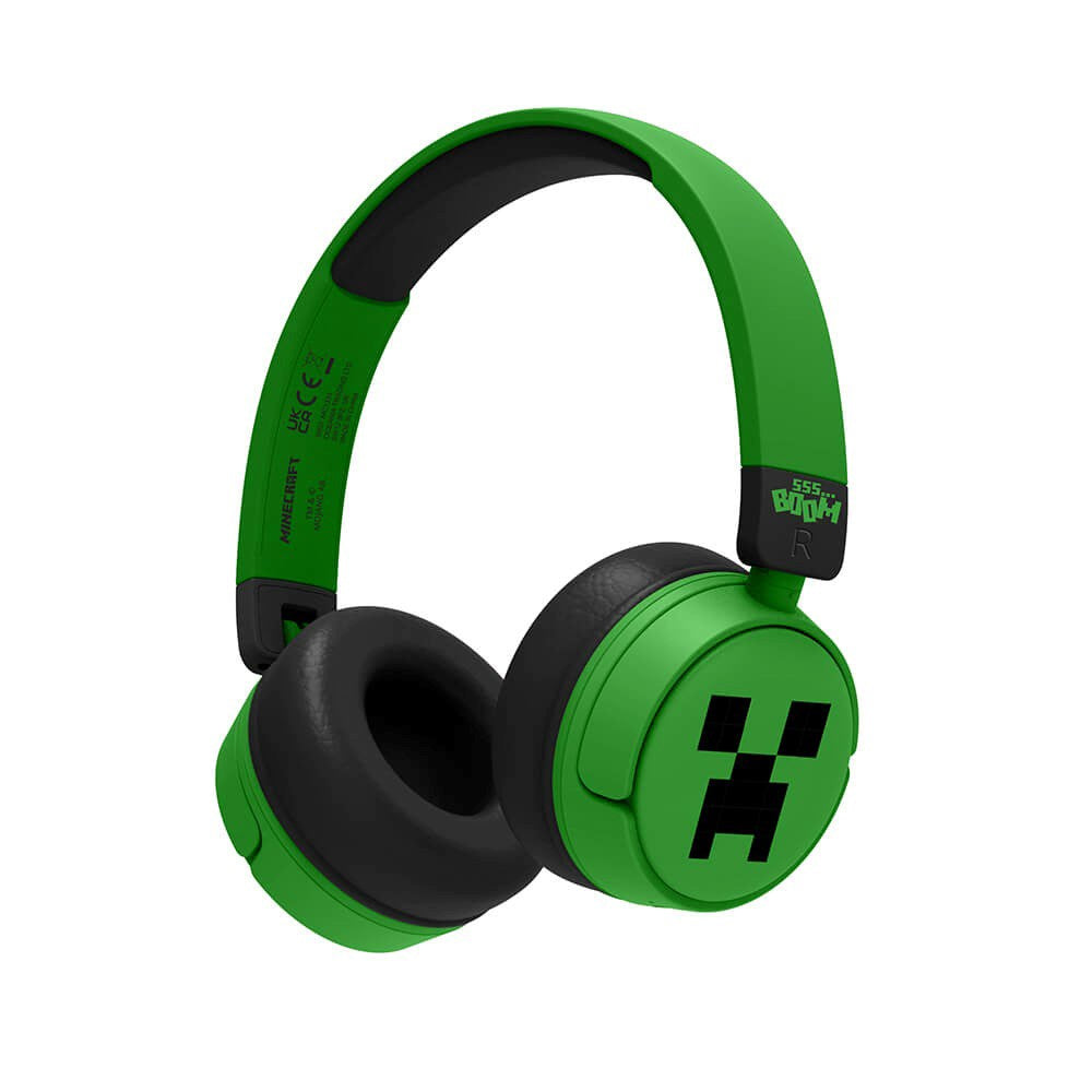 Minecraft OTL On-Ear Trådløse Høretelefoner til Børn - Grøn / Sort