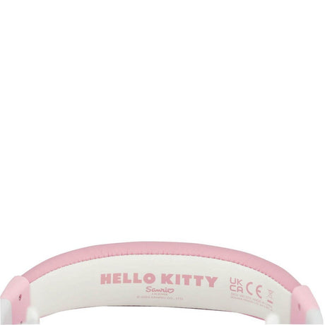 Hello Kitty OTL On-Ear Høretelefoner til Børn m. 3D Ører - Max. 85dB - Hvid / Lyserød
