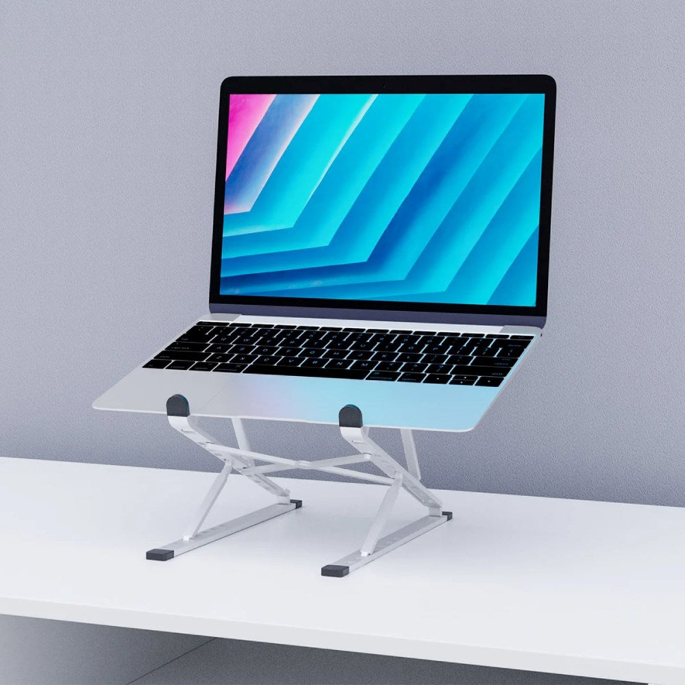 Desire2 Bærbar Laptop Stander - Mål: 10-15,6" - Sølv