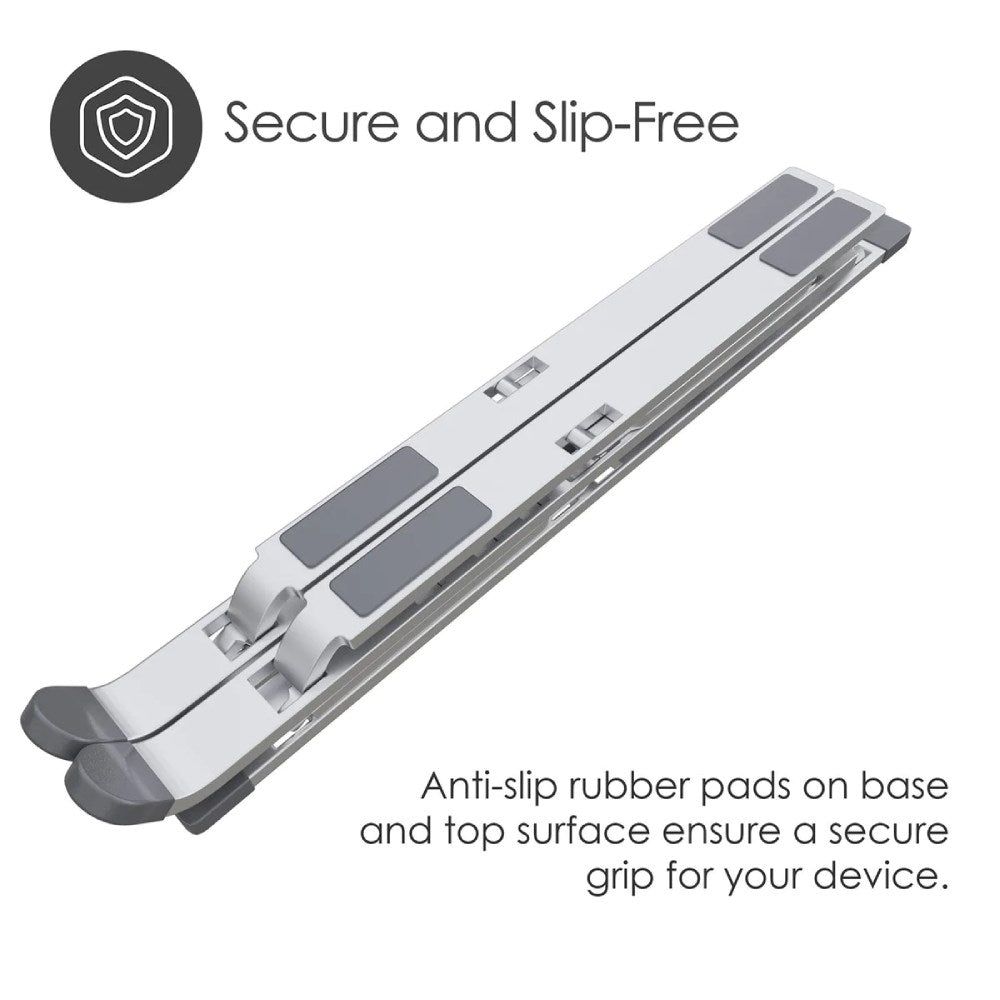 Desire2 Bærbar Laptop Stander - Mål: 10-15,6" - Sølv