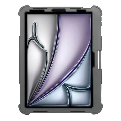 iPad Air 11" (2026 / 2025 / 2024) / iPad Air (2022 / 2020) / iPad Pro 11" (2022 / 2021 / 2020 / 2018) Targus Håndværker Cover m. Ståfunktion og Skærmbeskyttelse - Grå / Gennemsigtig