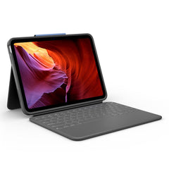 Logitech iPad 11" (2025) / iPad 10.9" (2024/2022) Rugged Folio Keyboard (Dansk Tastatur m. Etui) - Oxford Grey