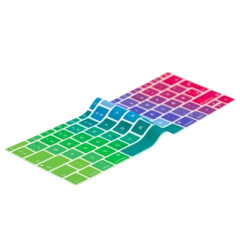 Philbert MacBook Pro 13" (2017) / 12" (2015 - 2019) Keyboard Cover m. Dansk Tastatur - Regnbue