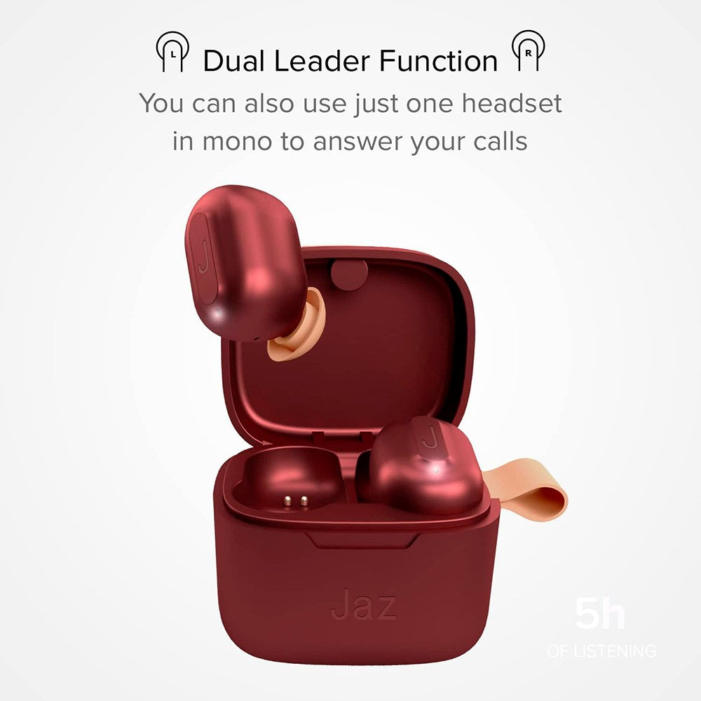 Jaz Airon True Wireless In-Ear Bluetooth Høretelefoner - Rød