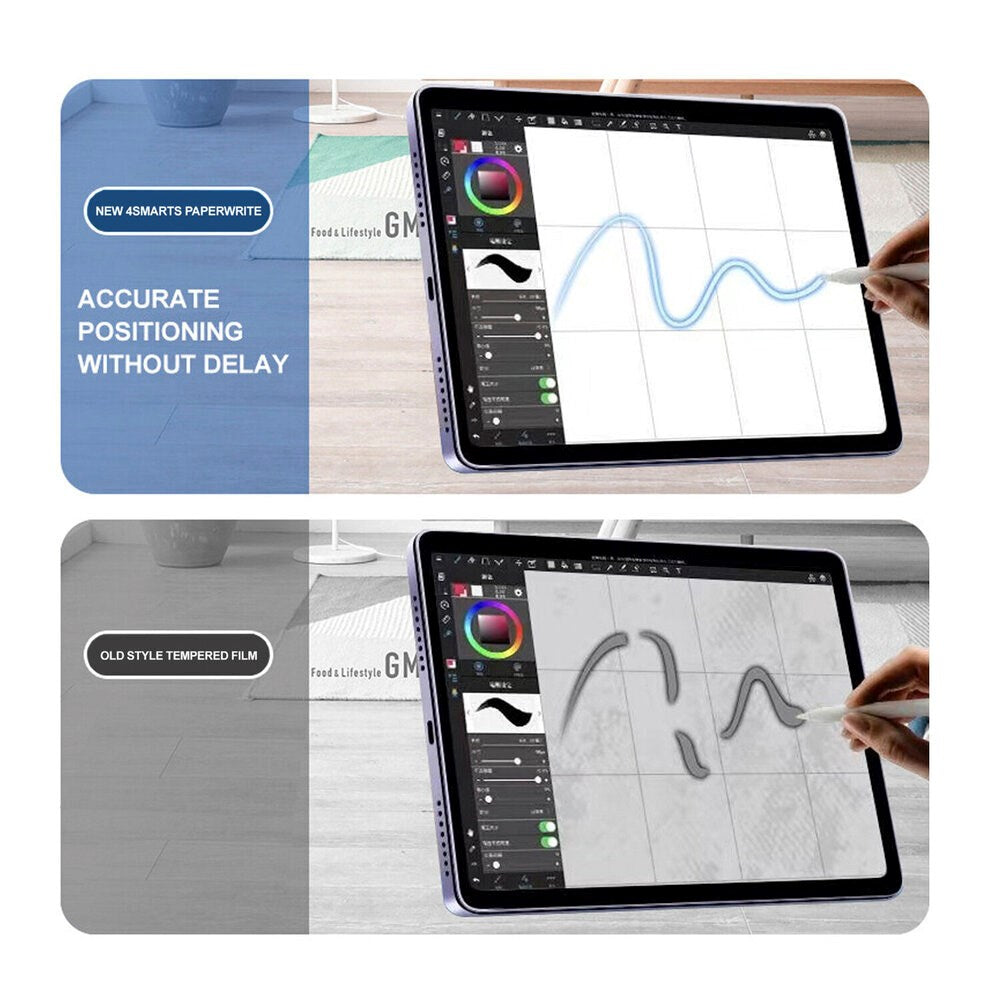 iPad 10.2" (2021 / 2020 / 2019) 4smarts Skærmbeskyttelsesfilm m. Paperwrite Funktion - Gennemsigtig